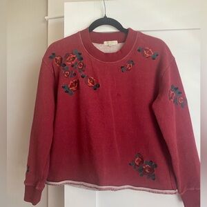 Madewell Red Sweatshirt, Size Medium